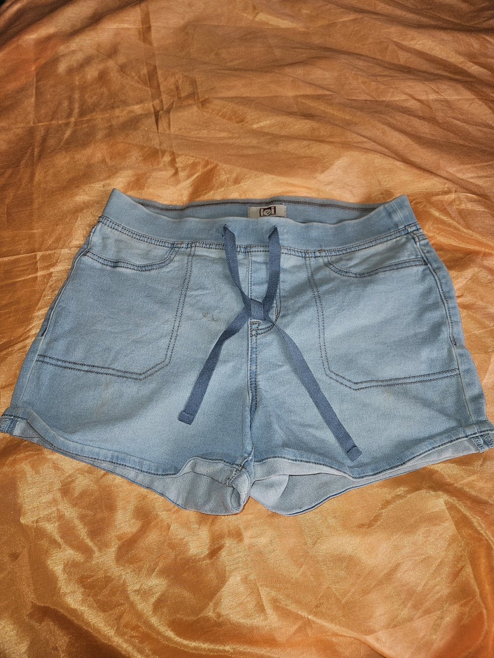 lei Light Blue Drawstring Athletic Shorts